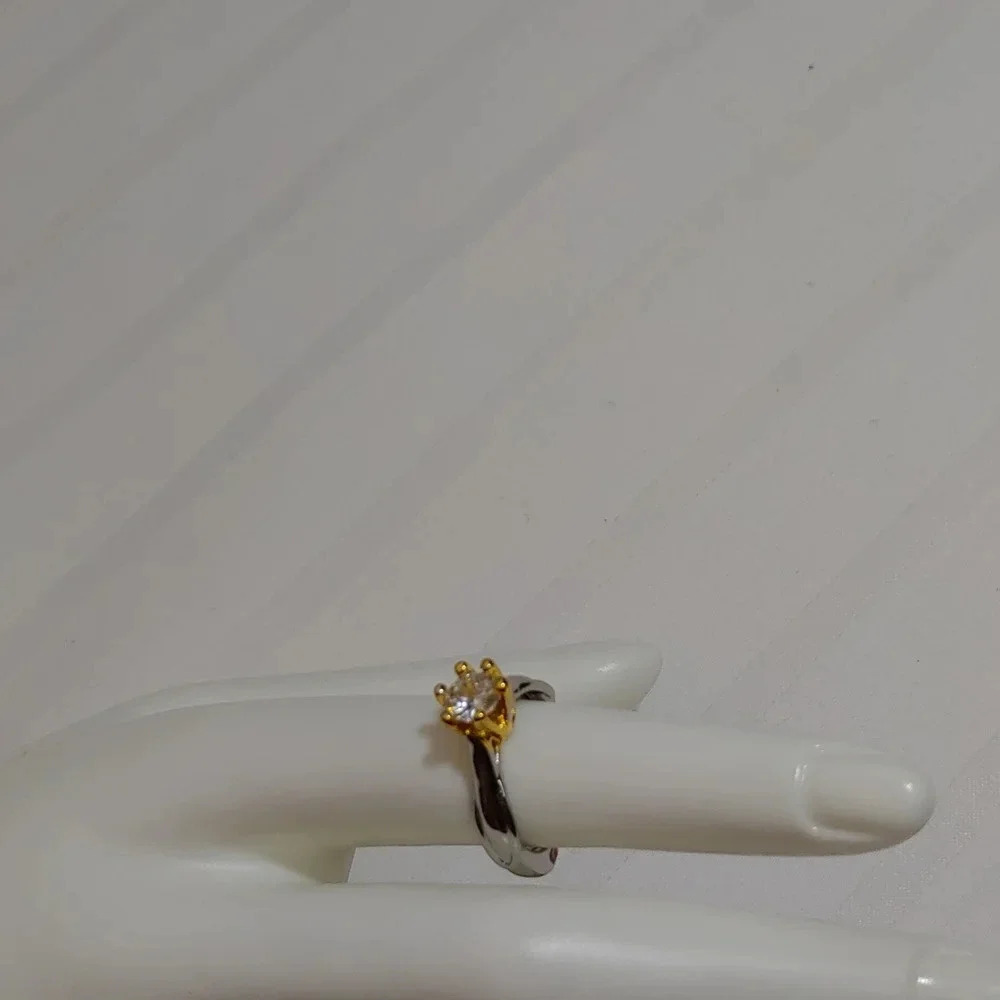 Lab created diamond 925 sterling silver band